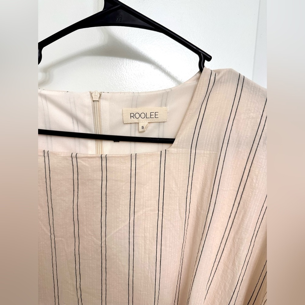 Roolee Ivory Never Too Late Stripe Dress